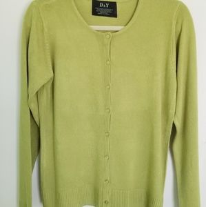 Chartreuse color Cardigan S/M